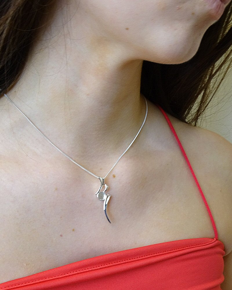 Silver Pendant Mount For 6mm Stone