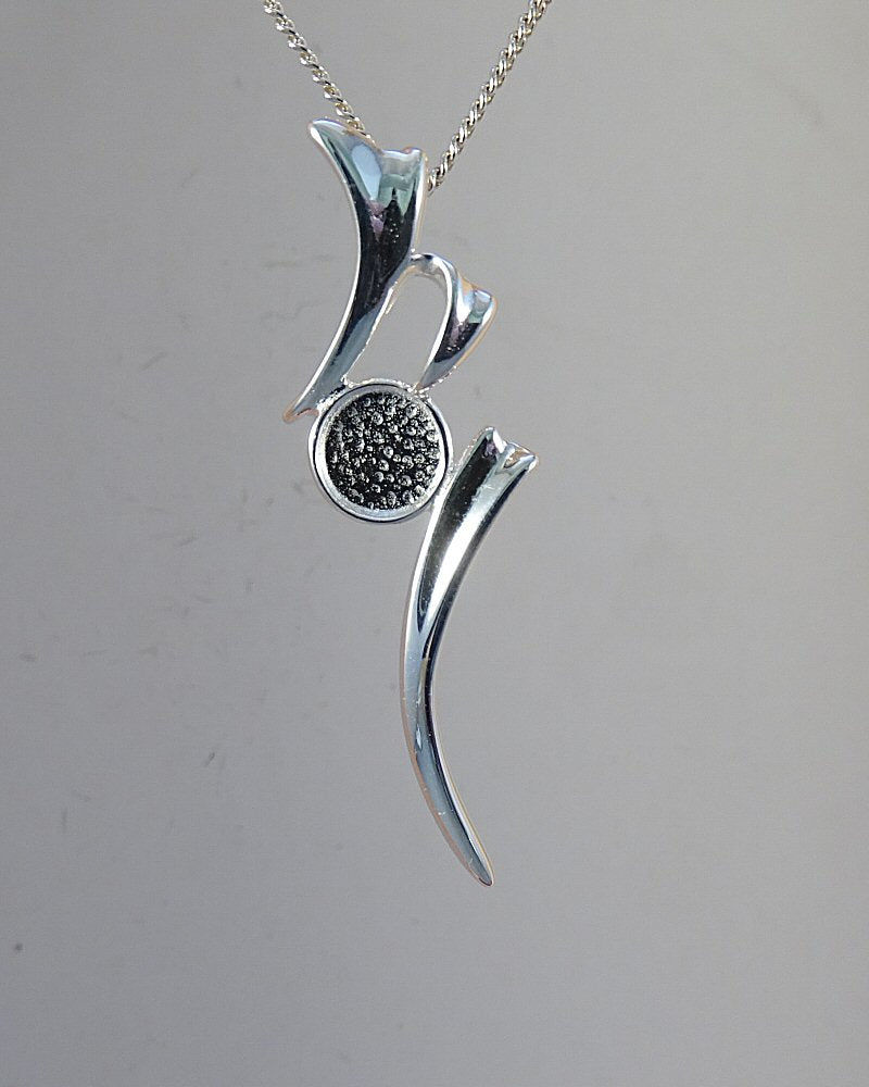 unset silver pendant for 6mm stone