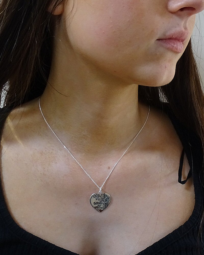 Solid Silver 925 Heart Blank For Engraving