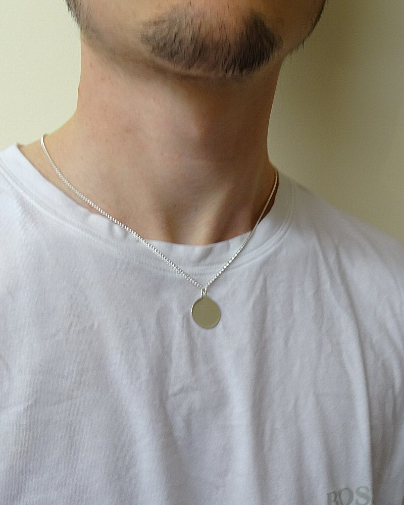 Engravable Circular silver 925 Blank For Engraving