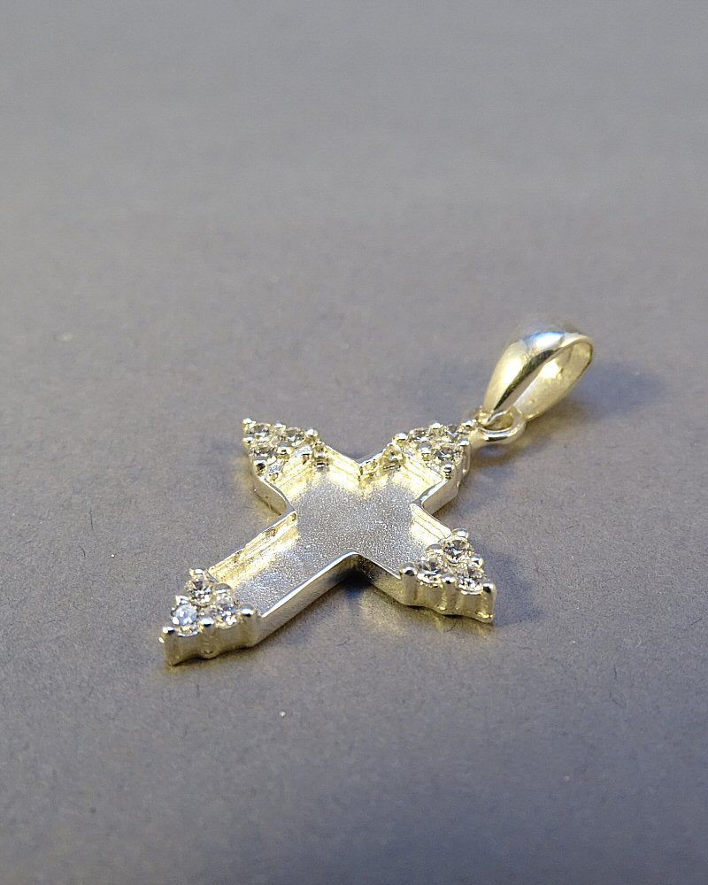Silver 925 Cross Blank Perfect For Resin