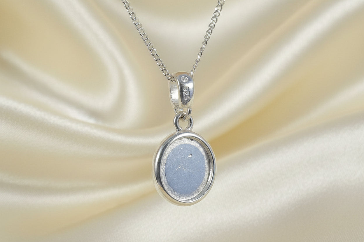 10mm silver double sided pendant mount