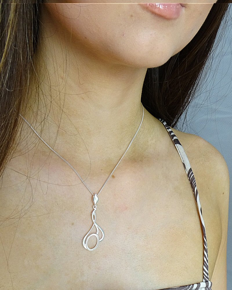 Silver Fancy Pendant Setting For 14x10 Cabochon