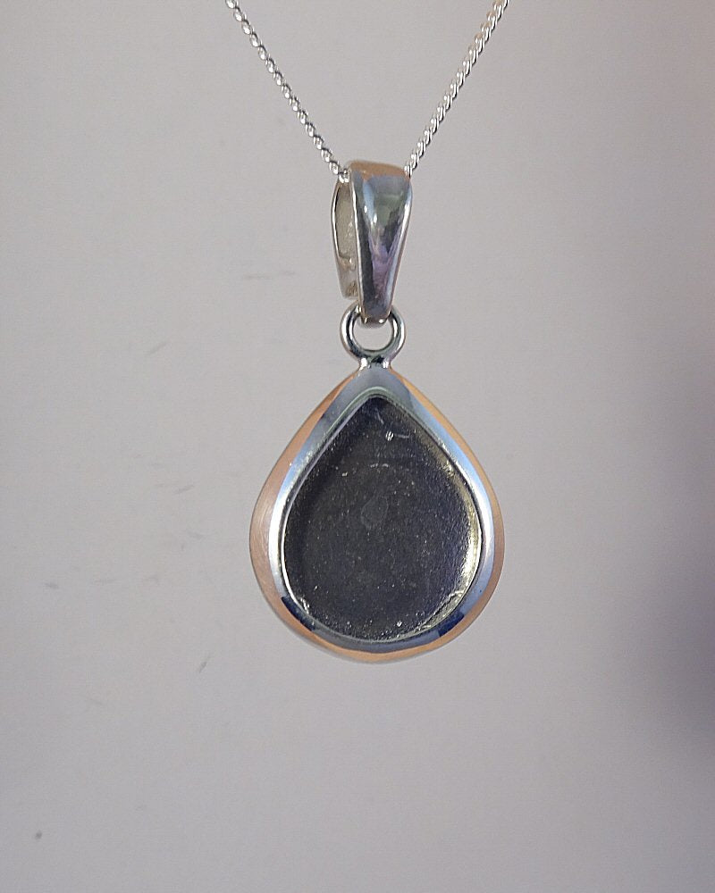 Tear Drop Solid Back Pendant For Resin Or Stones