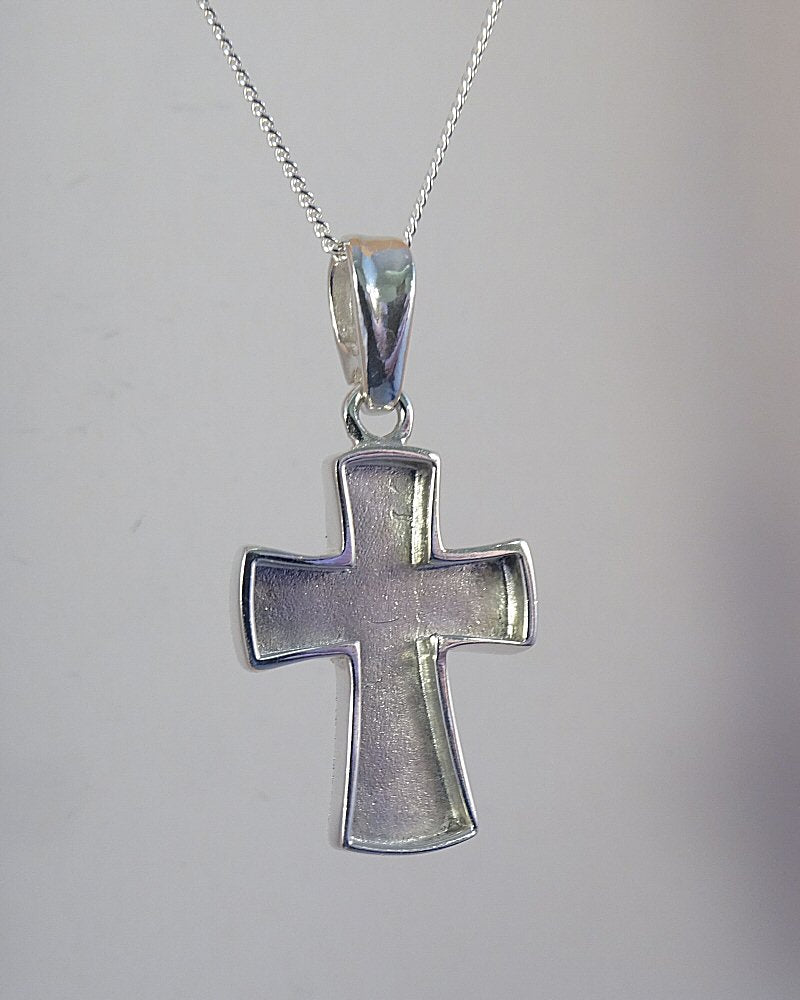 Solid Back Cross Mount Perfect for a Ashes Memorial Gift