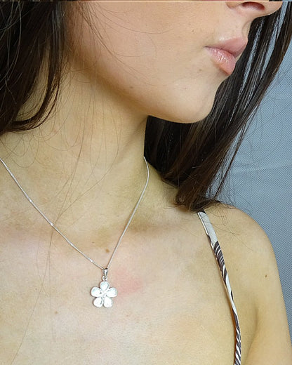 Silver Forget Me Not Pendant Suitable For Use With Resin