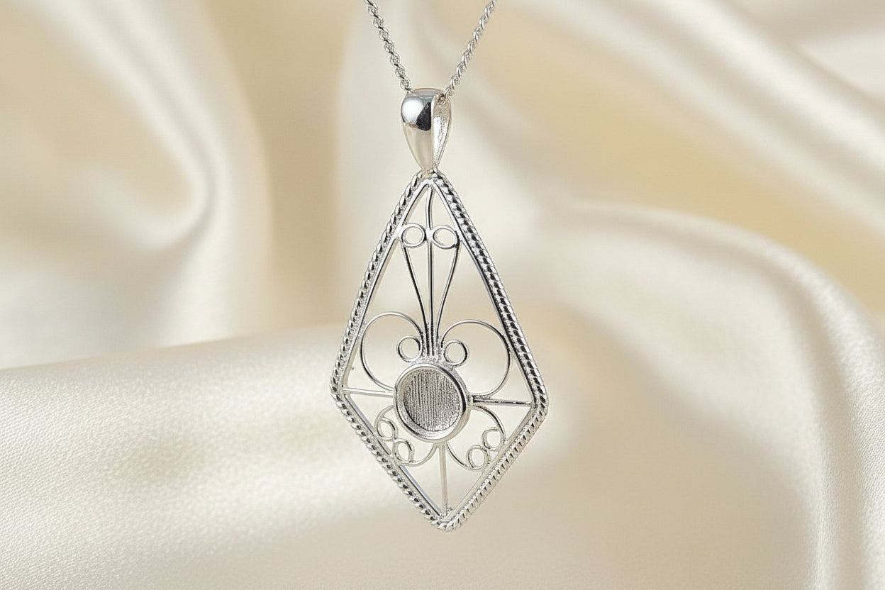 filigree pendant for cabochon
