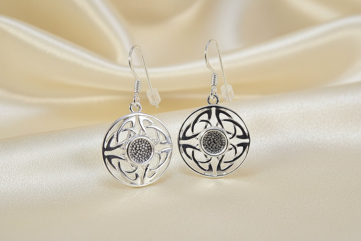 5mm Celtic Eardrop Ready To Set 5mm Cabochon