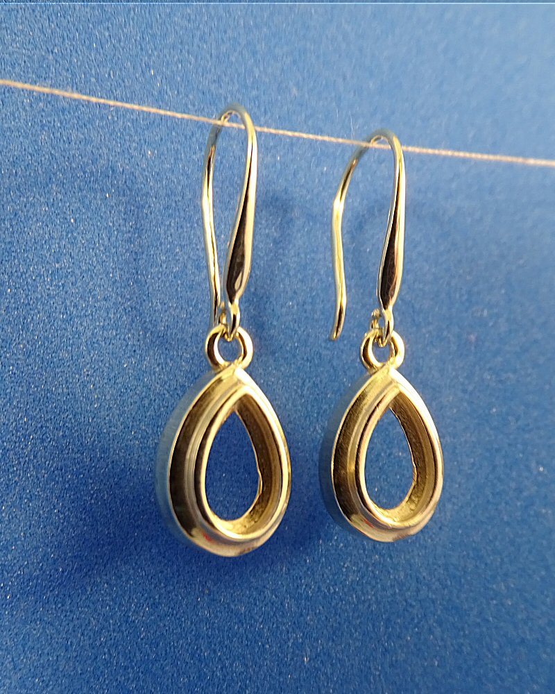 Gold Pear Drop Earrings