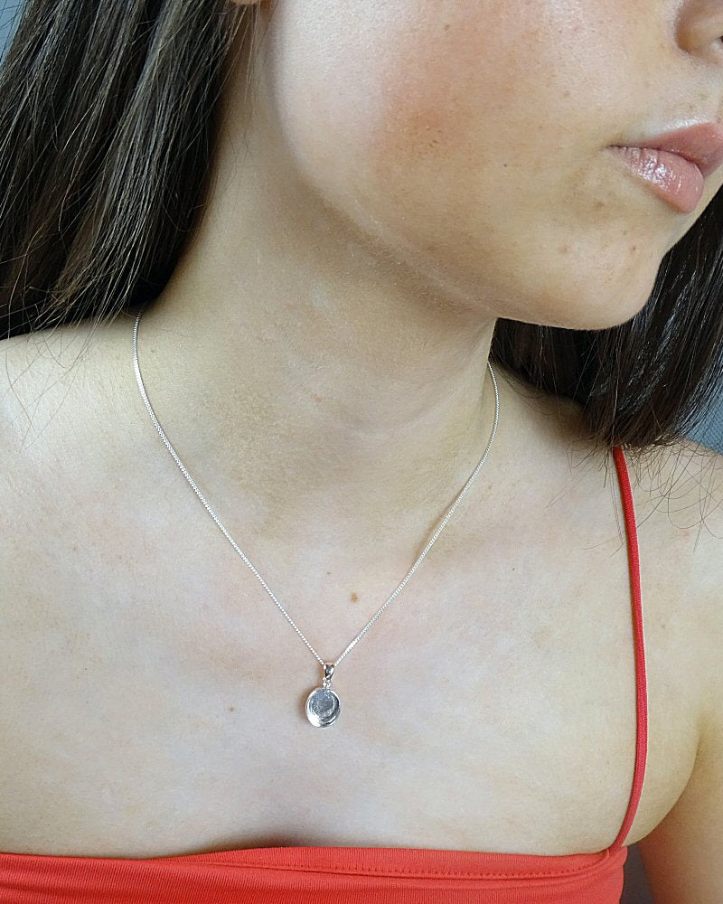 10x12 Silver Oval Solid Back Pendant Setting Perfect For Resin