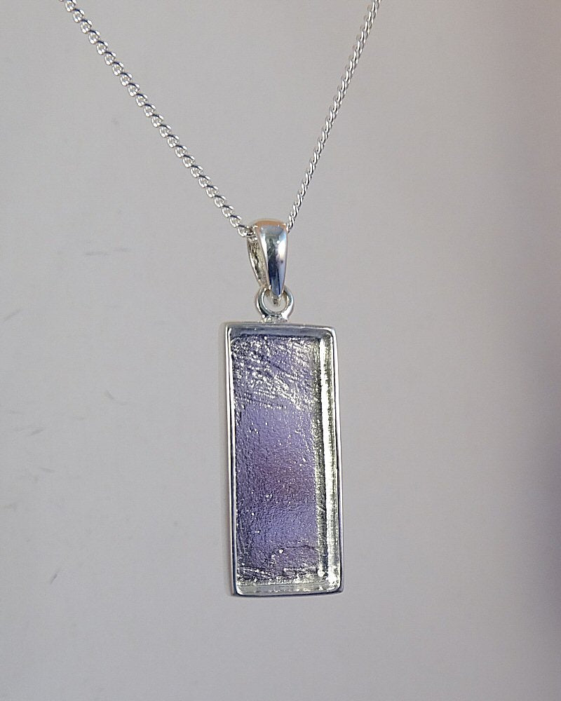 solid back silver pendant blank