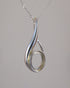 stylish silver pendant to fit 10x8 abochon
