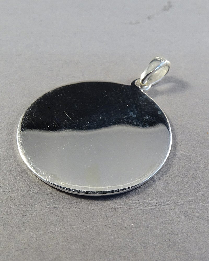 Solid Silver circular Blank Suitable For Engraving