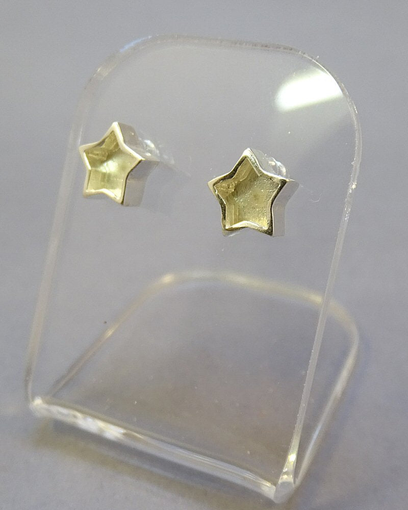 Small silver Star Studs Suitable For Resin