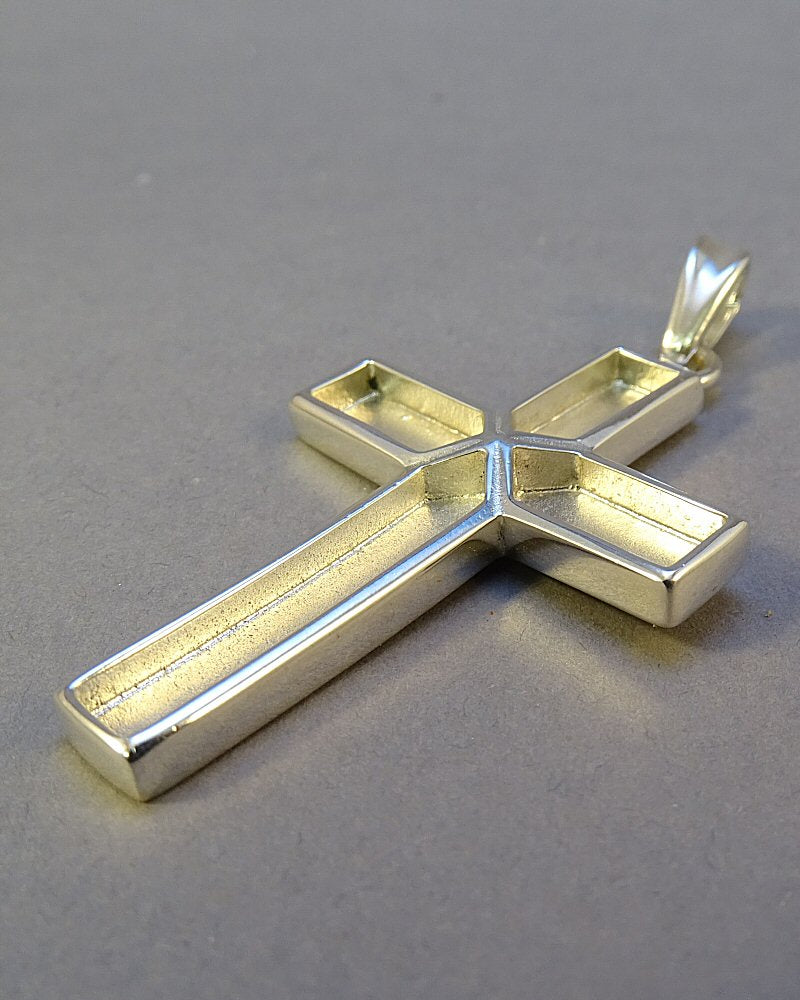 Gents heavy Silver 925 Cross Suitable for resin