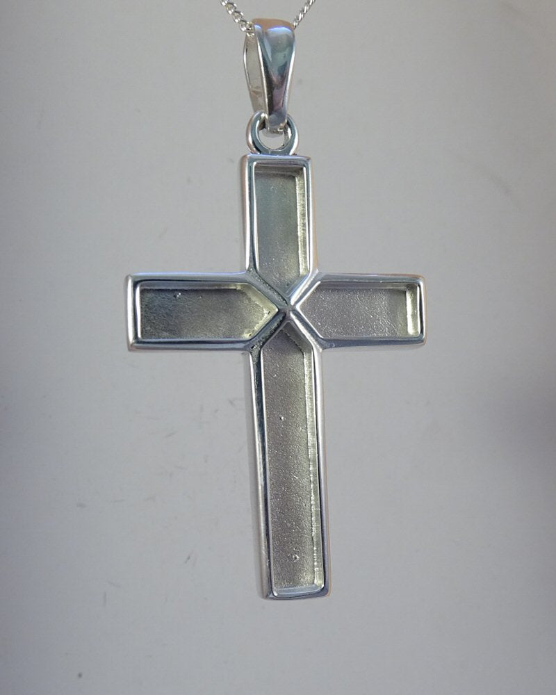 Heavy Gents Silver Cross Suitable for resin