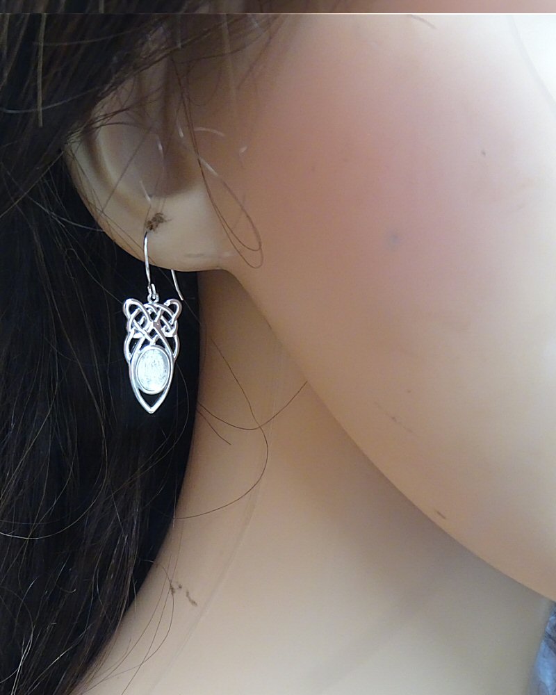 Celtic Style Earrings Suitable For Cabochons Or Resin
