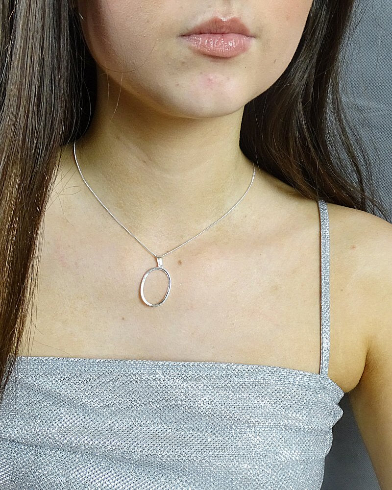 Light Weight 25x18 Plain Edge Pendant Bezel Mount