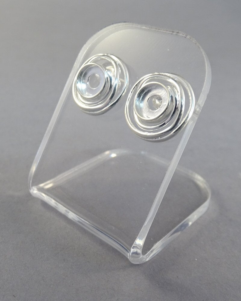 Silver Studs To Fit 6mm Cabochons