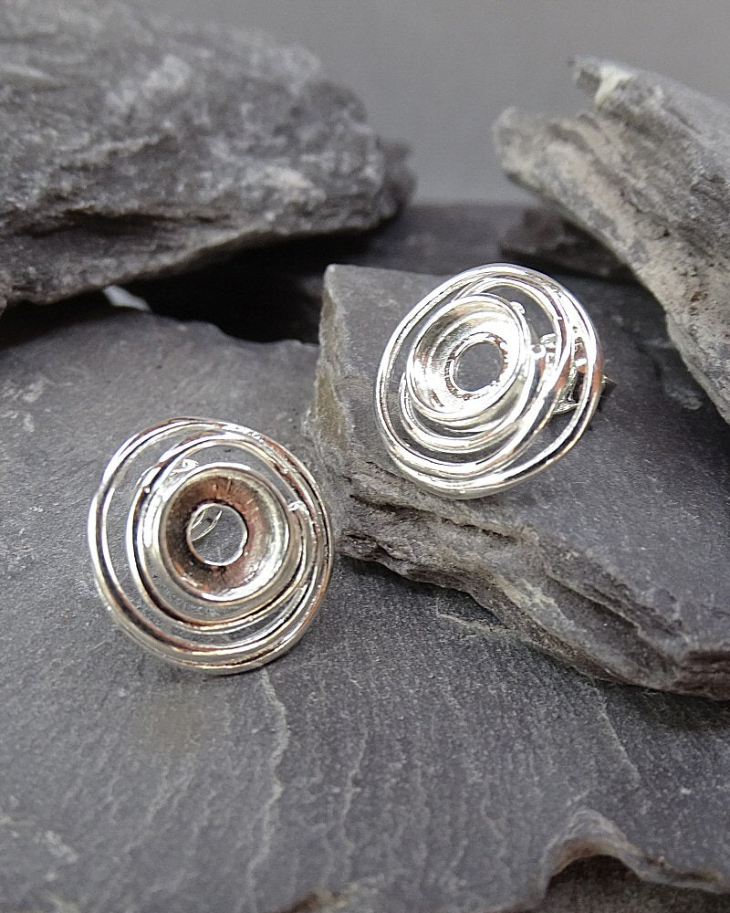 Silver Studs To Fit 6mm Cabochons