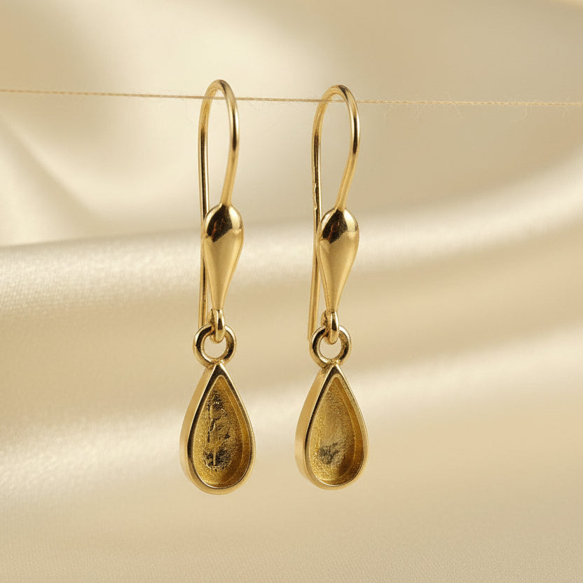 Gold Tear Drop earrings