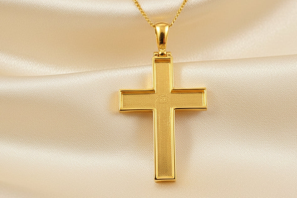 Solid Gold Open Cross Perfect For Resin Work
