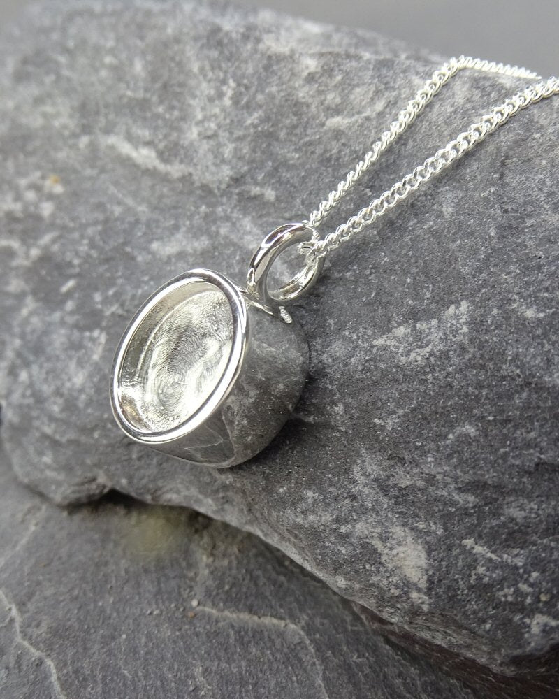Self Fill Ashes Pendant To Fit A 10X8 Cabochon Or Resin