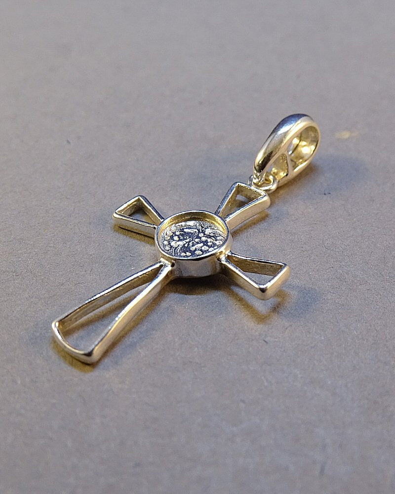 Popular silver 925 Open Cross Setting 5mm