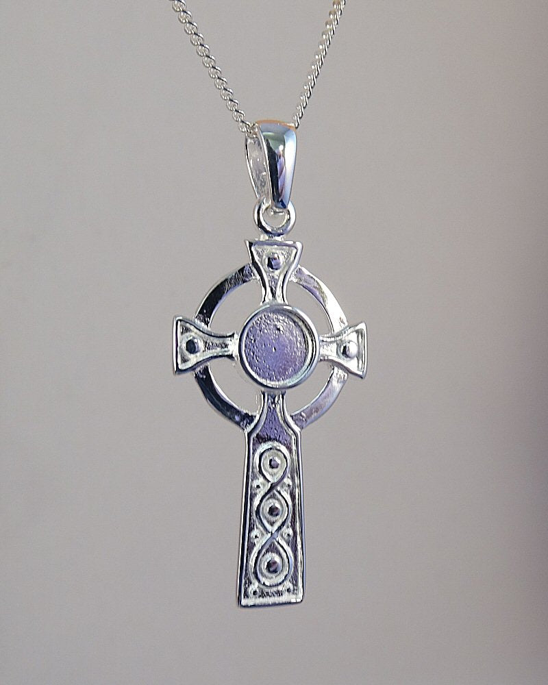 silver celtic cross blank