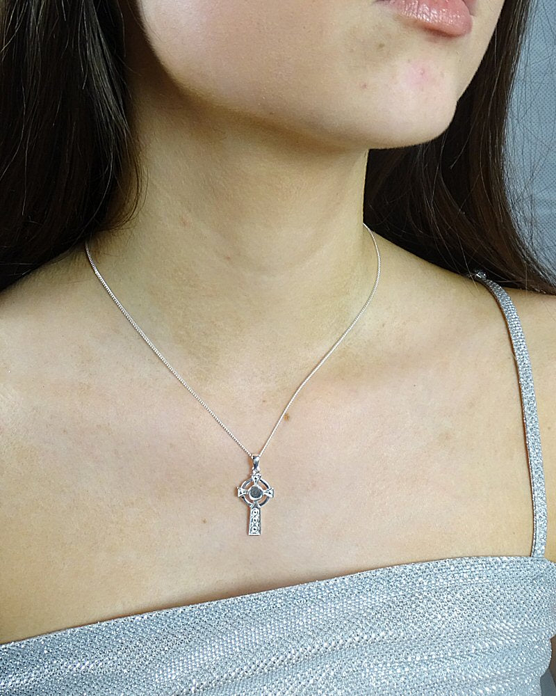 Silver 925 Cross Mount For 5mm Cabochon