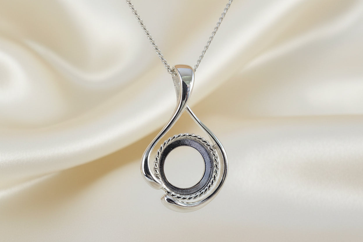 pendant blank for 10mm cabochon