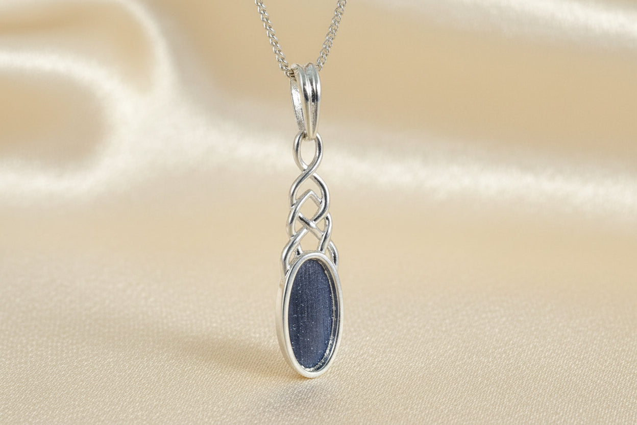 Silver Celtic Style Pendant setting Suitable For Cabochons Or Resin