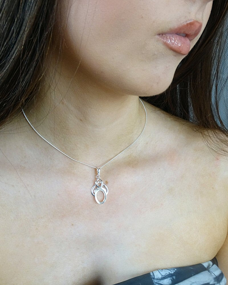 Solid Silver Celtic Style Pendant To Fit 14x10 Cabochon