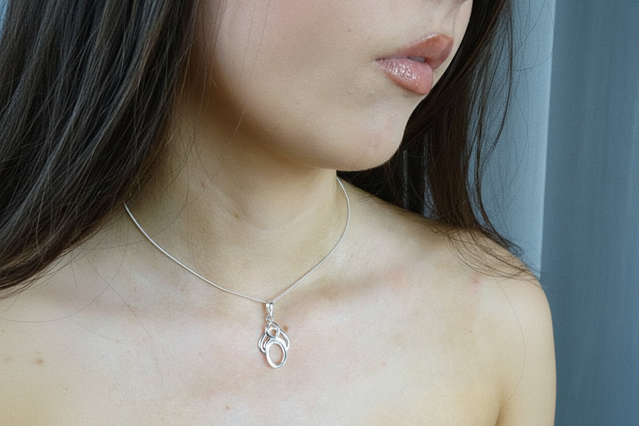 Solid Silver Celtic Style Pendant To Fit 14x10 Cabochon