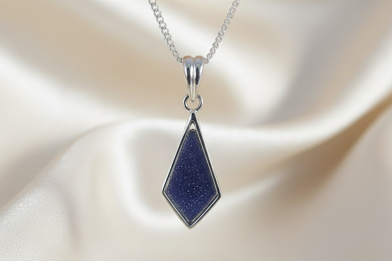 kite shape silver pendant blank