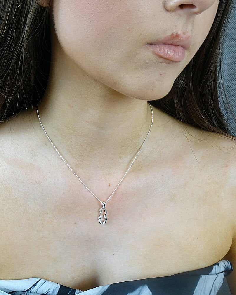 Celtic Unset Silver 925 Pendant For 8x6 Stone