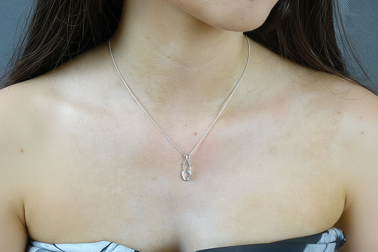 Celtic Unset Silver 925 Pendant For 8x6 Stone