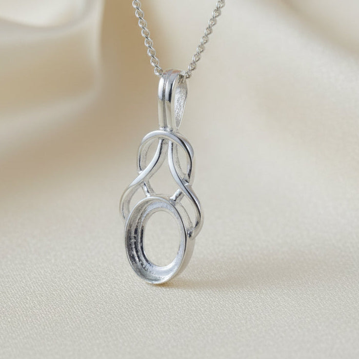 Celtic Pendant Mount Without Stone For 8x6