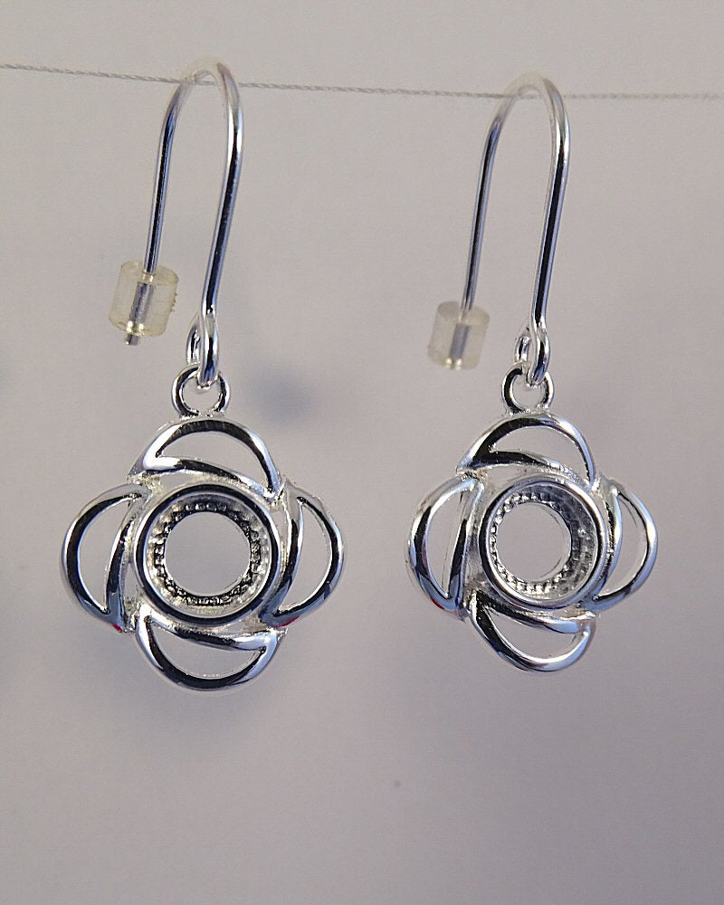Earring Mounts To Fit 5mm Cabochon