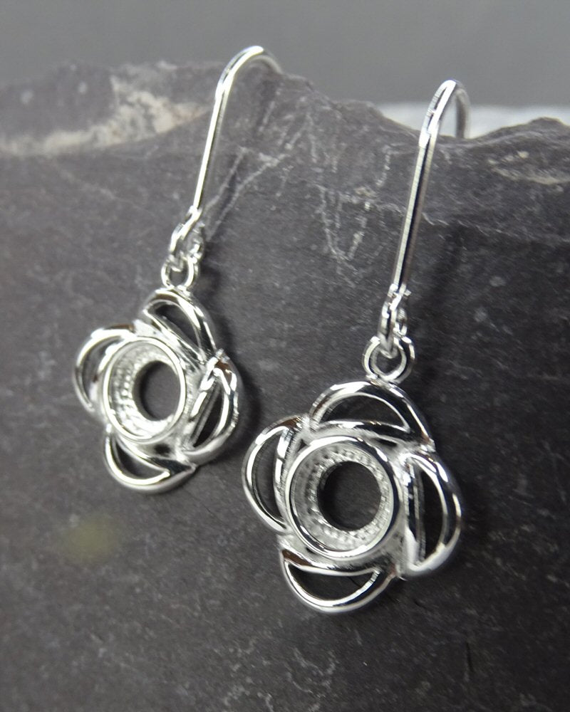 Earring Mounts To Fit 5mm Cabochon