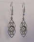 silver celtic drop earring blanks