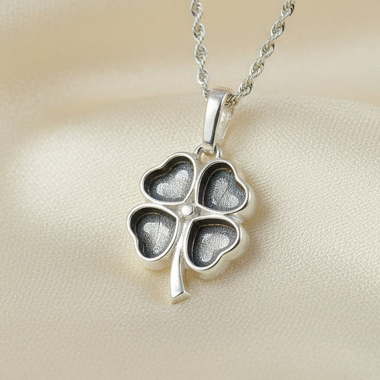 four leaf clover unset pendant