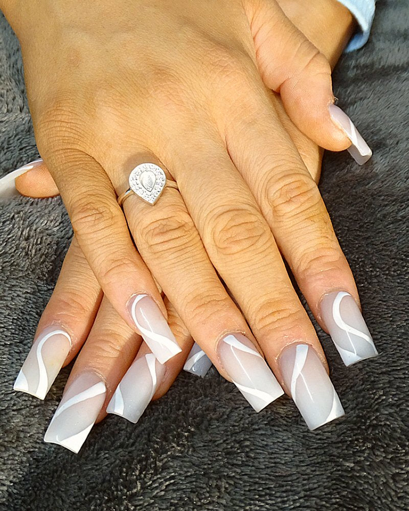 Tear Drop Ring Blank With CZ