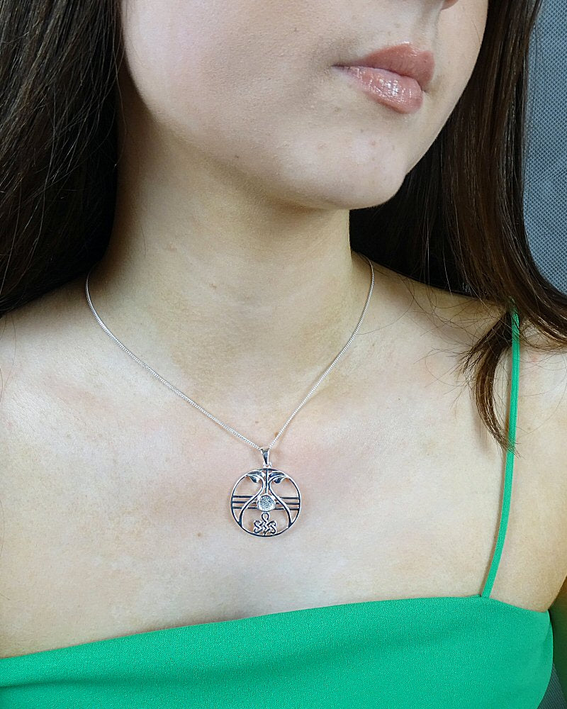 Silver Celtic Pendant To Fit A 6mm Cabochon