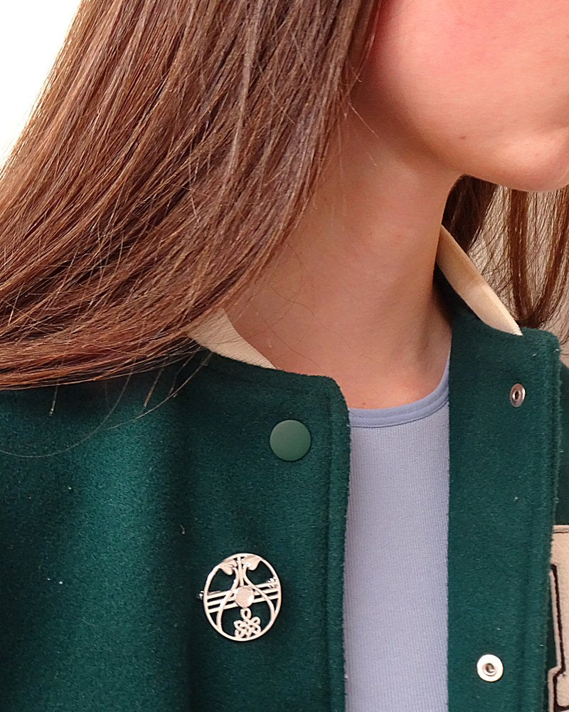 Silver Fancy Brooch With Setting Bezel For 6mm Stone