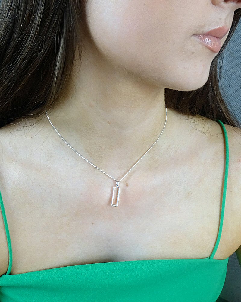 Silver Pendant Blank For 18x5 Stone