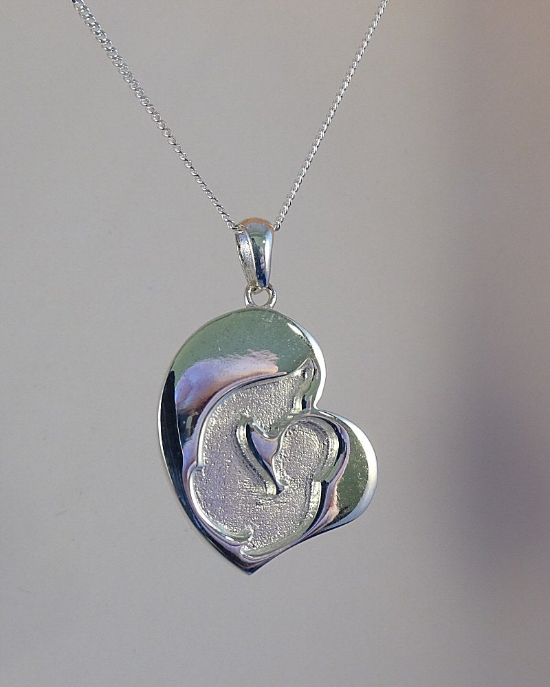 mother and child memorial pendant for resin
