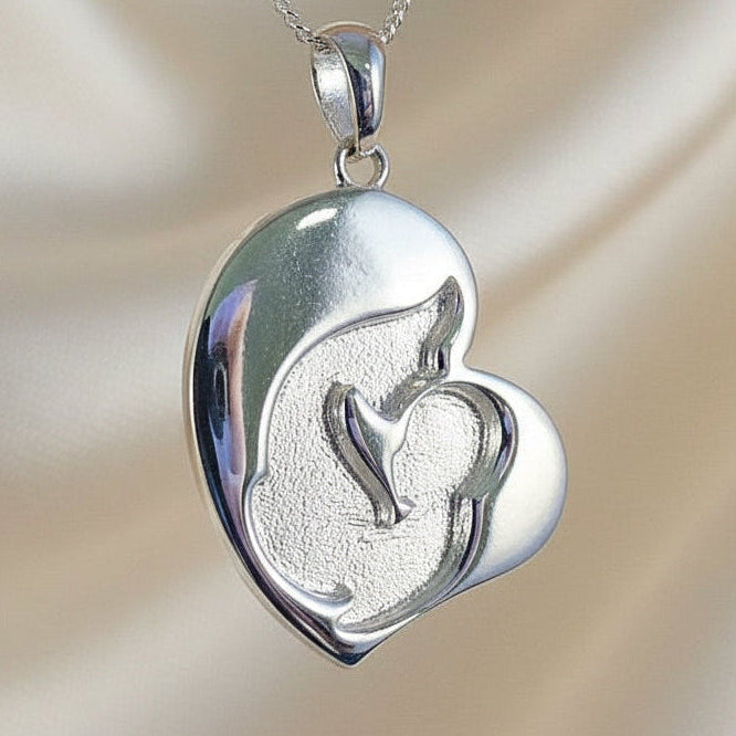 mother and child memorial pendant for resin