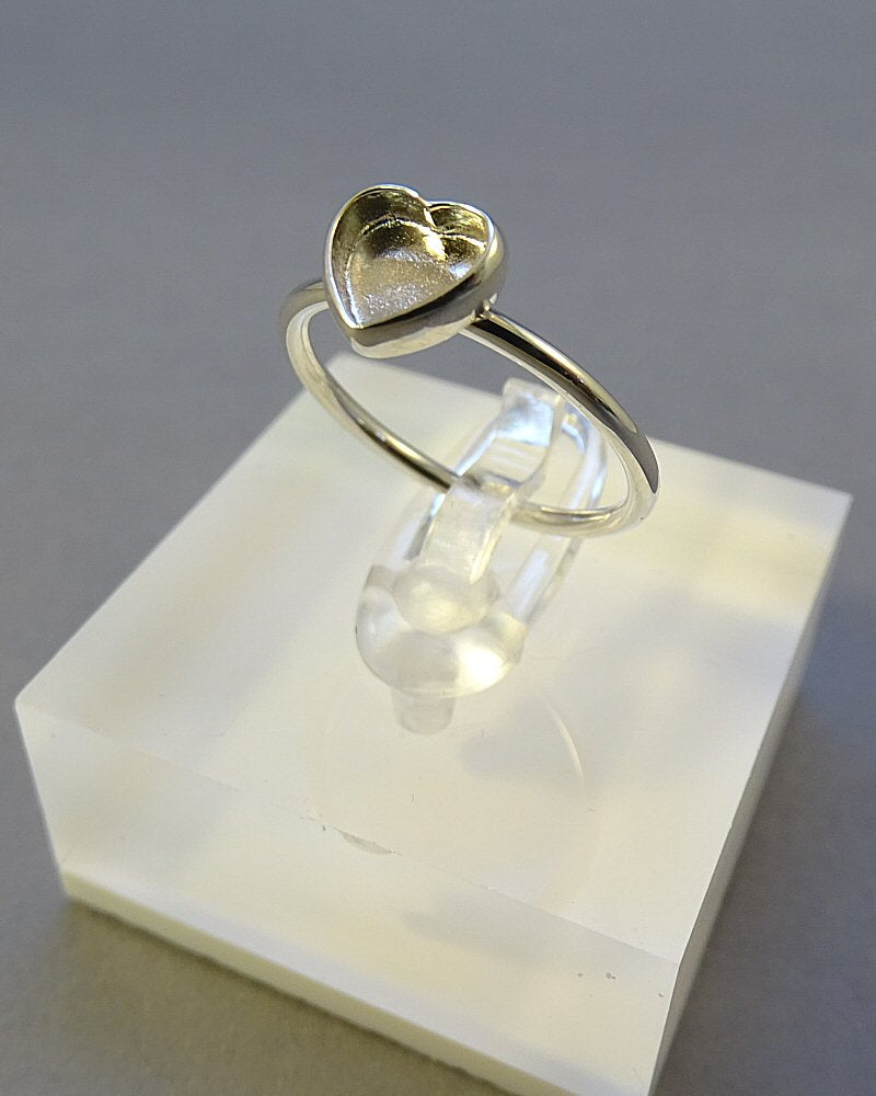 Simple Heart Stacker Ring