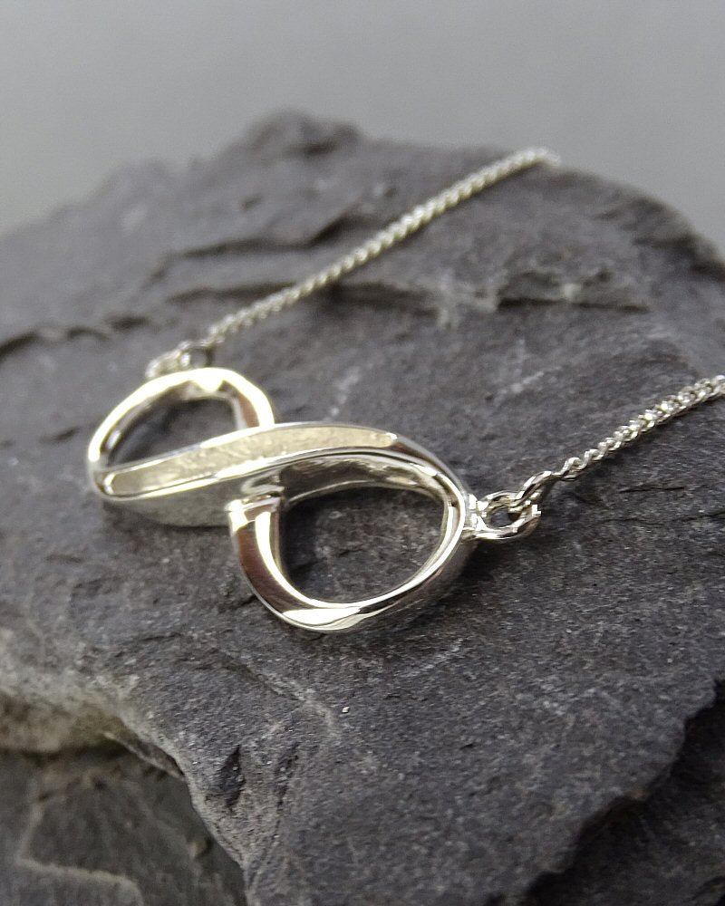 Solid Silver Infinity Pendant Great With Resin And Ashes
